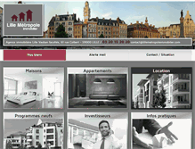 Tablet Screenshot of lillemetropoleimmobilier.com